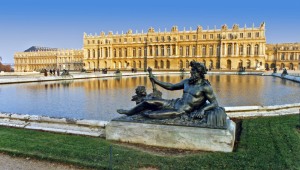 The View from the gardens.  Versailles.